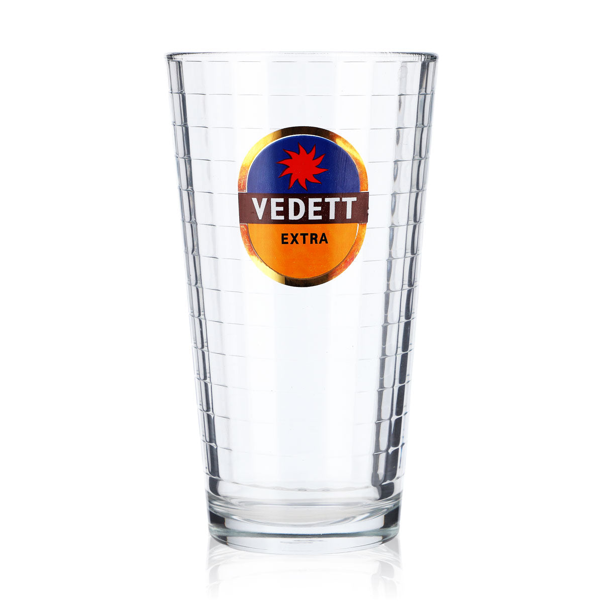 Vedett Bier Glas Biergläser 0,33l Becher Belgium Craft "Extra" blau/orange"