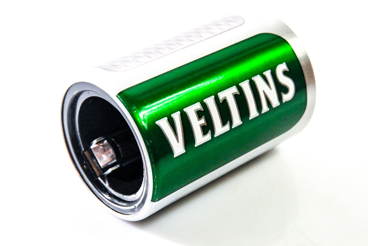 Veltins Bier Flaschenöffner Push-up Kapselheber grün silberne Ausführung