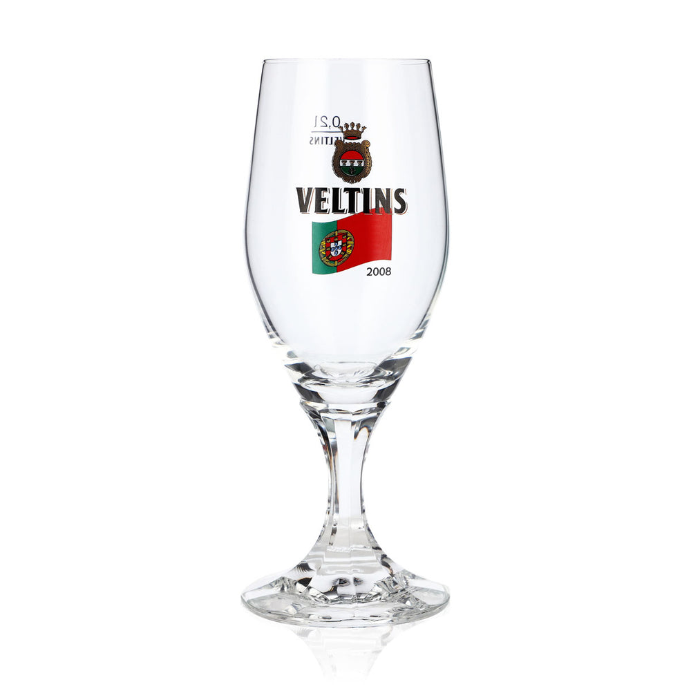 Veltins Bier Glas 0,2l Pokalglas EM 2008 Portugal Sonderedition Bierglas Pint