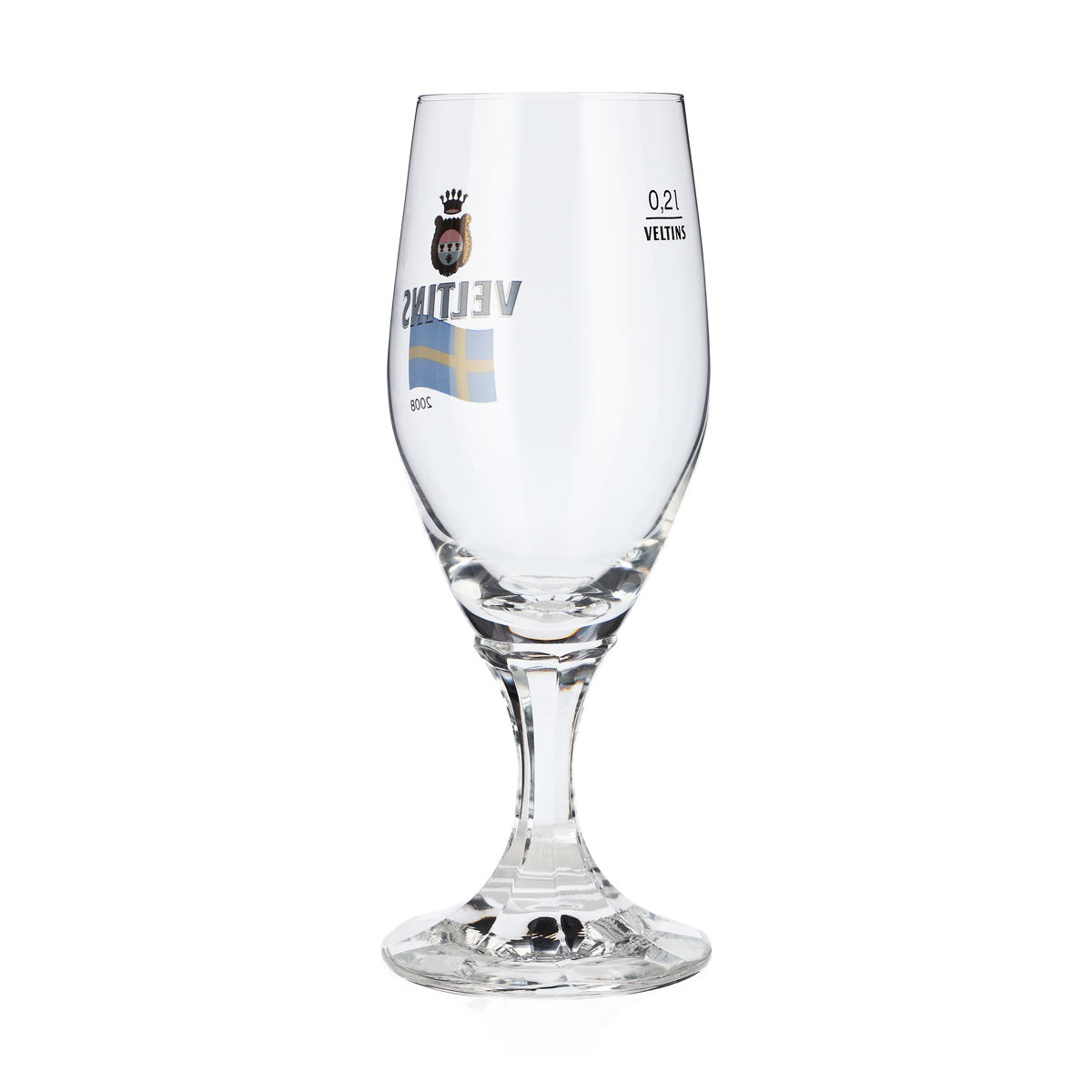 Veltins Bier Glas 0,2l Pokalglas EM 2008 Schweden Sonderedition Bierglas Pint – Ansicht 3