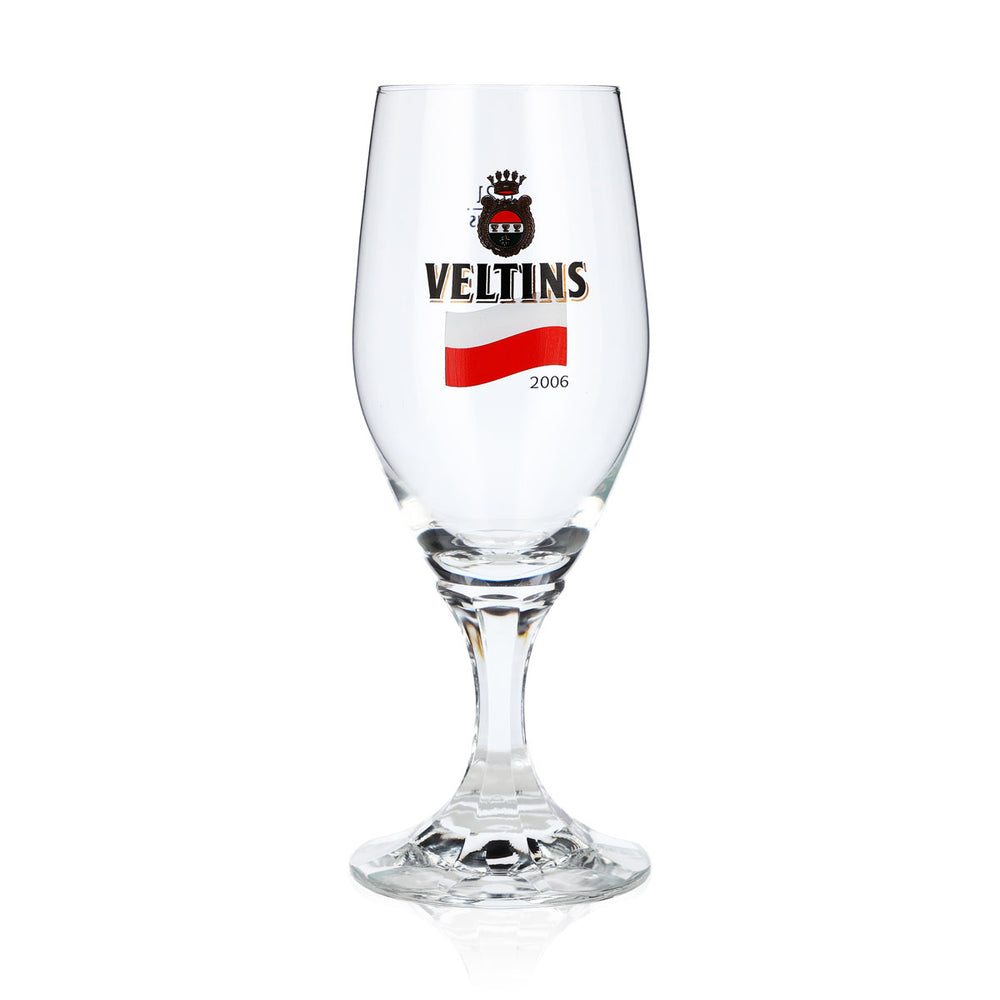 Veltins Bier Glas 0,2l Pokalglas WM 2006 Polen Sonderedition Bierglas Pilsglas
