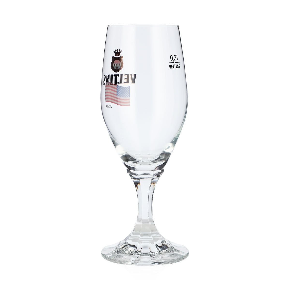 Veltins Bier Glas 0,2l Pokalglas WM 2006 USA Sonderedition Bierglas Pilsglas – Ansicht 3
