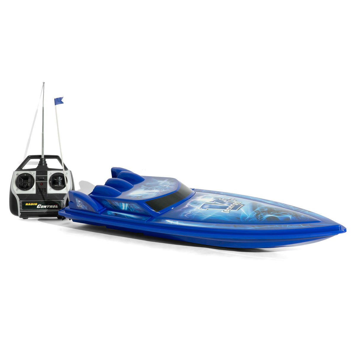 Veltins V+ Bier Speedboat Blau inkl. Fernbedienung Ferngesteuert