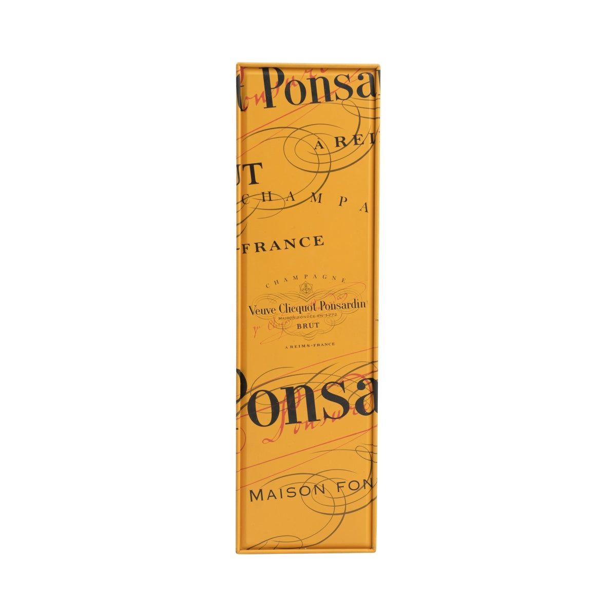 Veuve Cliquot Champagner Box 0,75L Orange Ponsardin Tin Dose Geschenk Sammler