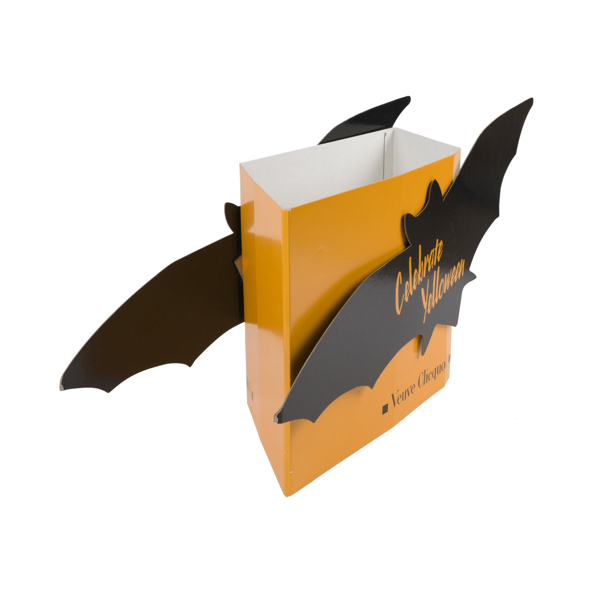 Veuve Cliquot Champagner Pappschild Fledermaus Celebrate Yelloween Aufsteller – Ansicht 2