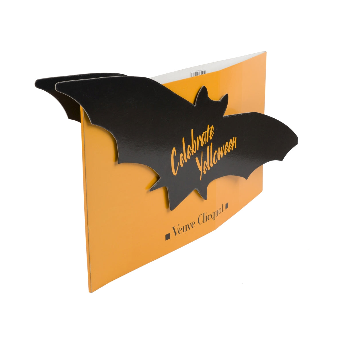 Veuve Cliquot Champagner Pappschild Fledermaus Celebrate Yelloween Aufsteller – Ansicht 3