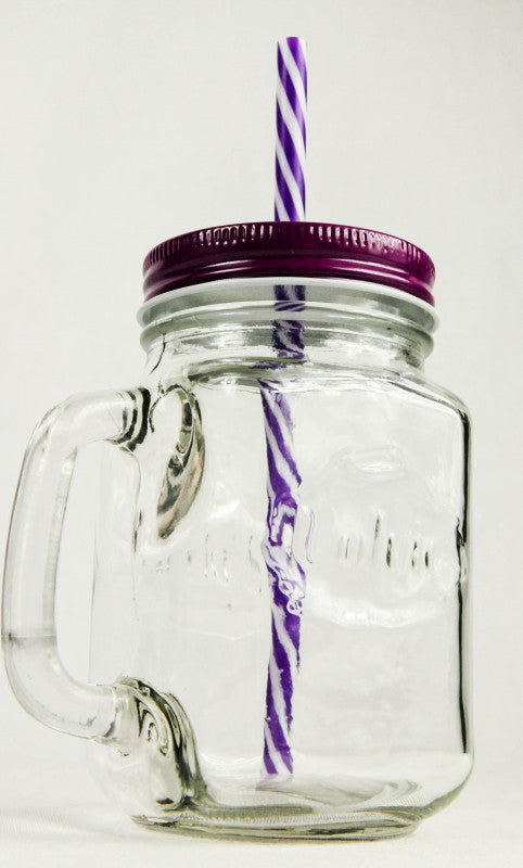 Volvic Wasser Glas Icetee Jar Glas Gläser Iceteekrug Lila Ausführung – Ansicht 2