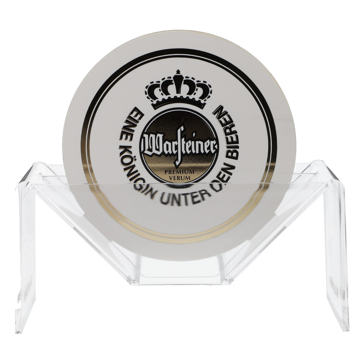 Warsteiner Bier Acryl Bierdeckel Halter rund Tischaufsteller – Ansicht 2