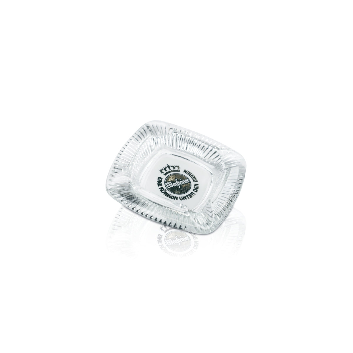 Warsteiner Bier Aschenbecher Glas Relief Design 12,5x12,5 Ascher Tisch Zigarette – Ansicht 3