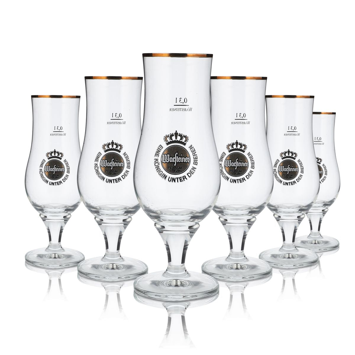 Warsteiner Bier Bundle Bar Set I aus 6x Pokalgläser 100x Bierdeckel 1000x Tropf – Ansicht 2
