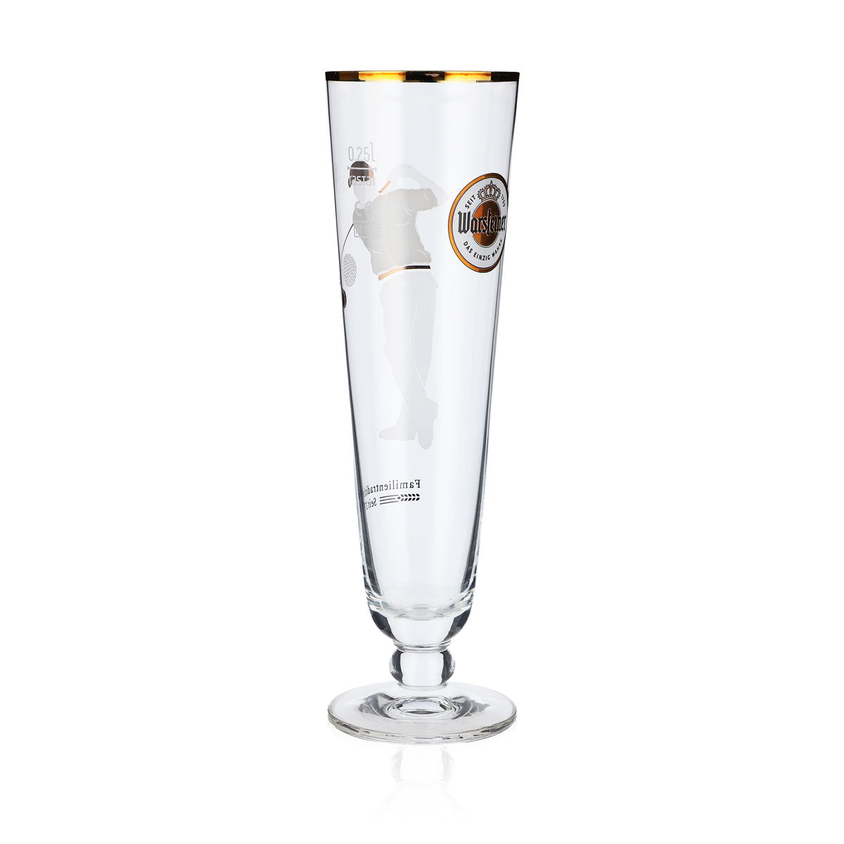 Warsteiner Bier Glas 0,25l Biergläser Sammelglas Pokal Golfspieler – Ansicht 2