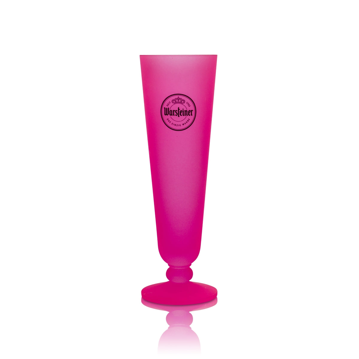 Warsteiner Bier Glas 0,2l Neon Tulpe pink Pokal Sammler Gläser Editio Pride Rosa