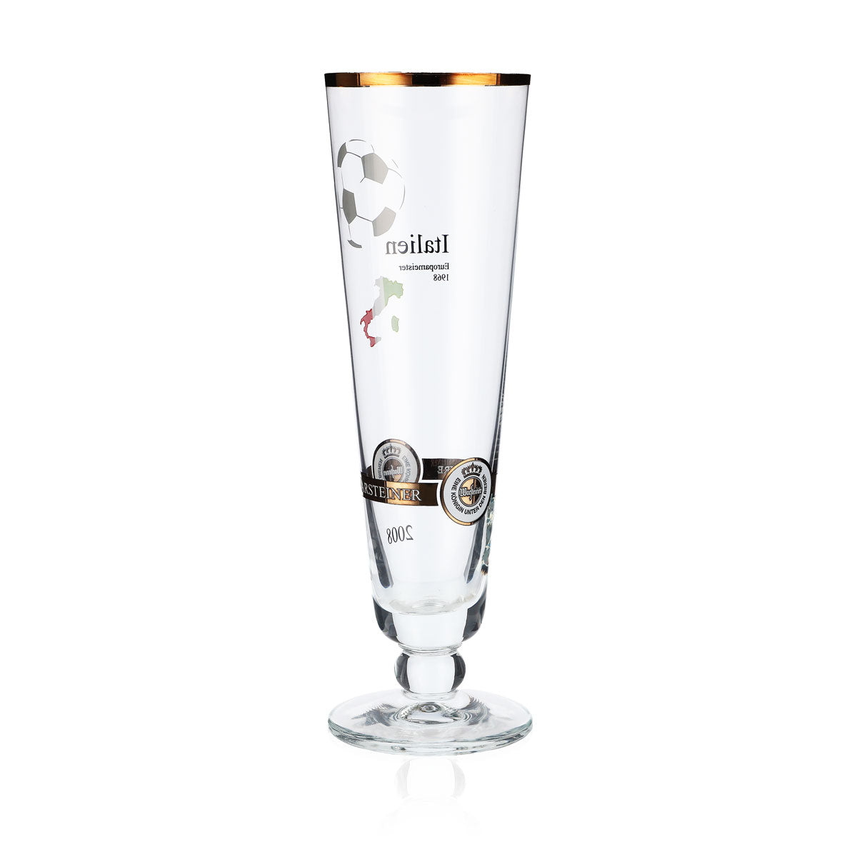 Warsteiner Bier Glas Bierglas Sammelglas 0,28l Pokal "Italien" EM 2008 – Ansicht 3