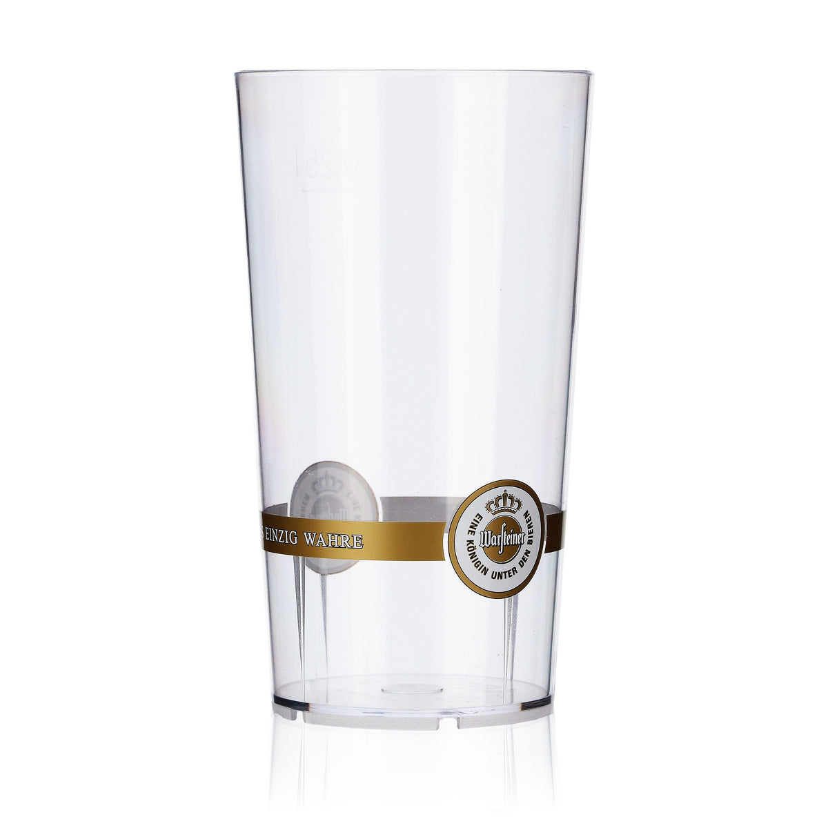 Warsteiner Bier Glas Biergläser 0,25l Becher Mehrweg Logo unten mit Ring – Ansicht 2