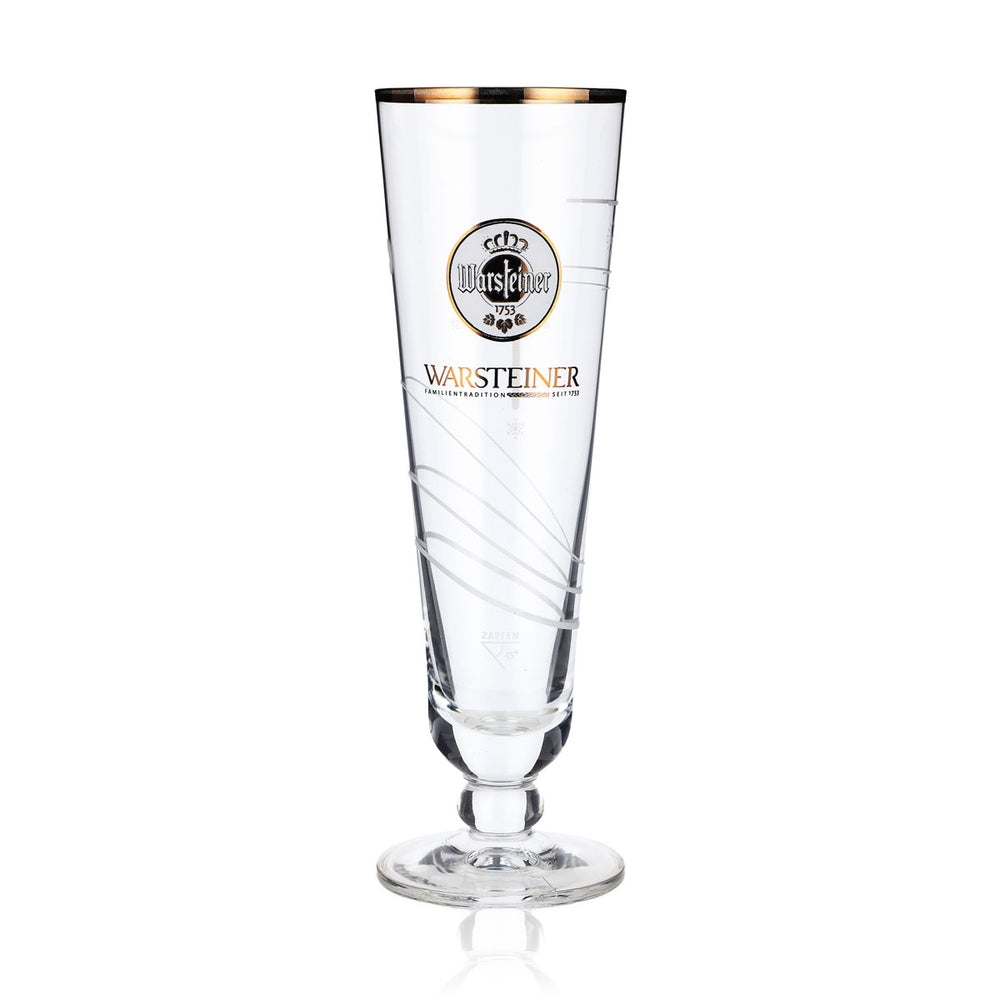 Warsteiner Bier Glas Biergläser Anleitungs Bier Glas mit färbener Temperatur "Z"