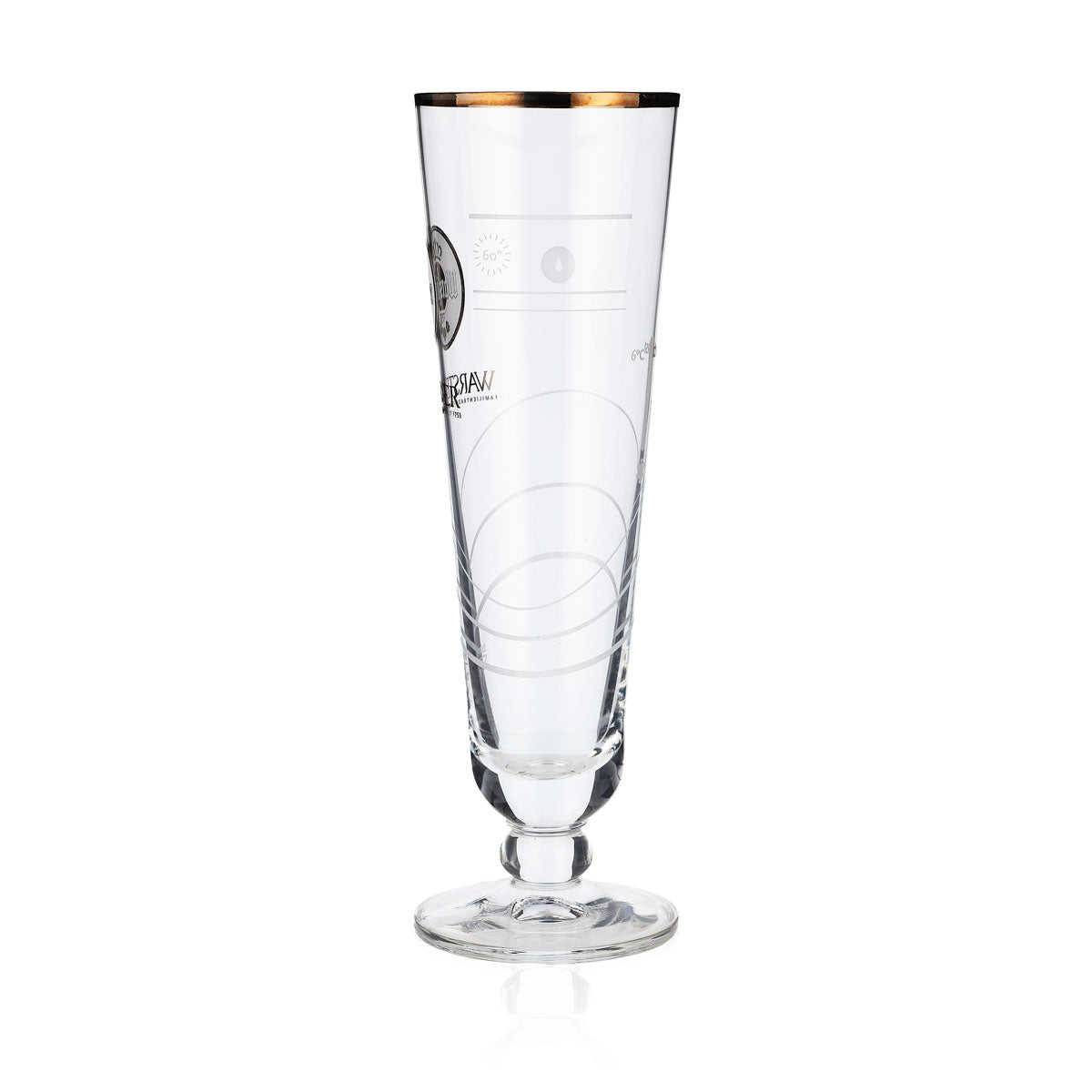 Warsteiner Bier Glas Biergläser Anleitungs Bier Glas mit färbener Temperatur "Z" – Ansicht 4