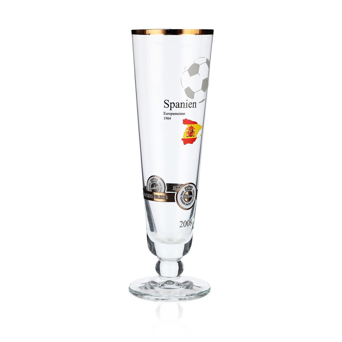 Warsteiner Bier Glas Gläser Jahresedition EM 2008 Glas Nation "Spanien" – Ansicht 2
