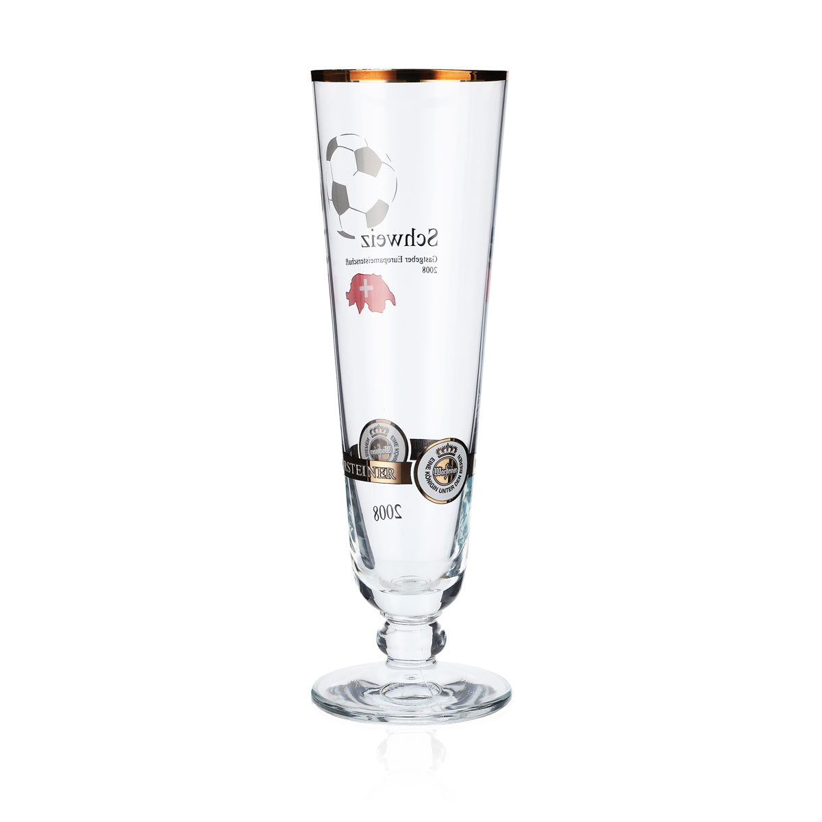 Warsteiner Bier Glas Gläser Jahresedition EM 2008 Glas Nation "Schweiz" – Ansicht 3