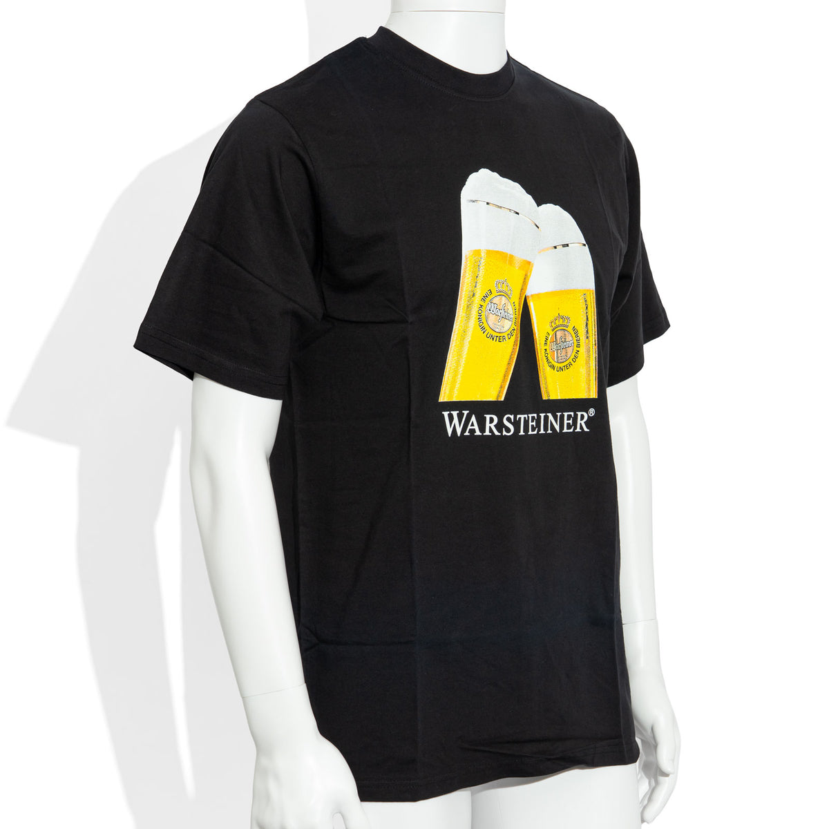 Warsteiner Bier Glas New Collection schwarz Baumwolle T-Shirt Gr.M – Ansicht 2