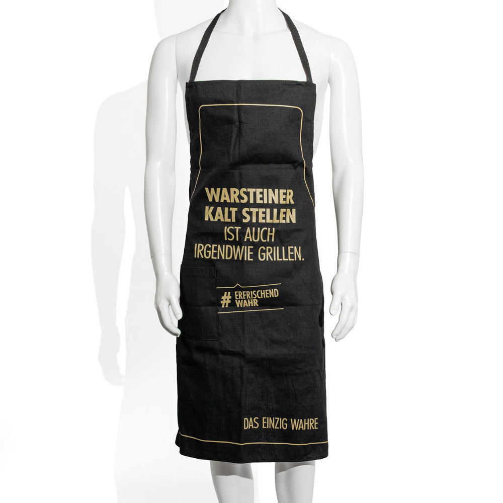 Warsteiner Bier Schürze Kellnerschürze Grill Schürze Bistroschürze schwarz