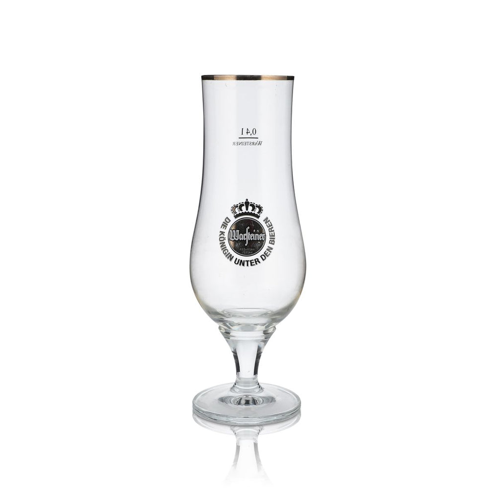 Warsteiner Glas Bier Gläser Biergläser Exclusive Pokal, bauchig Bierglas 0,4l