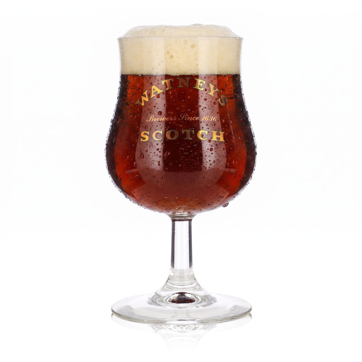 Watneys Bier Glas 0,25l Pokalgläser Stielgläser Brewers Since 1636 SCOTCH