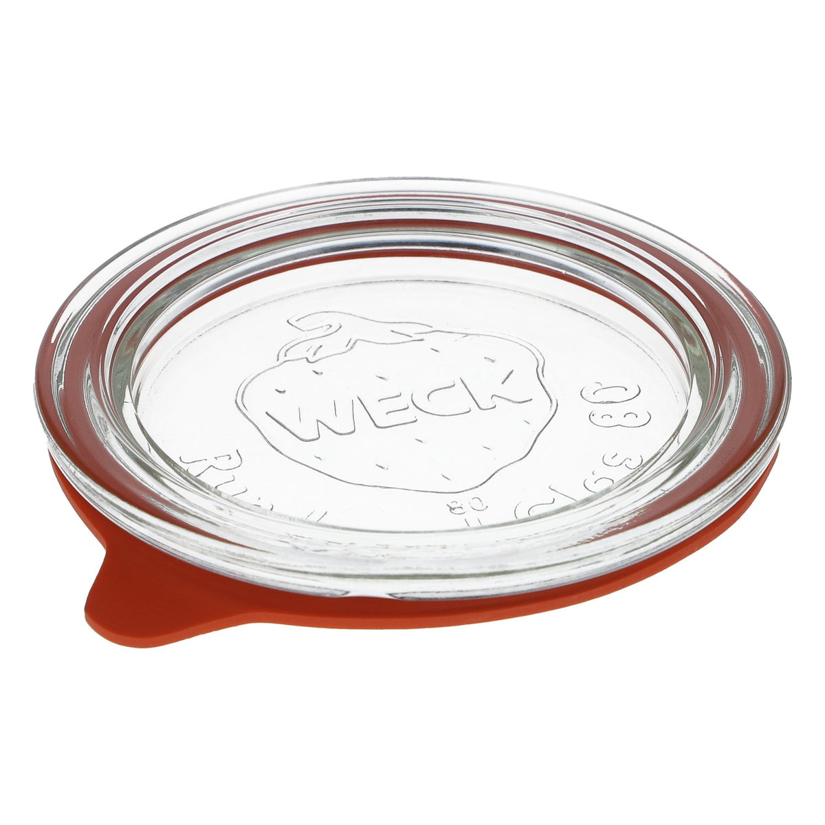 Weck Gläserdeckel mit Gummi 9cm Durchmesser Rundrand 80 – Ansicht 2