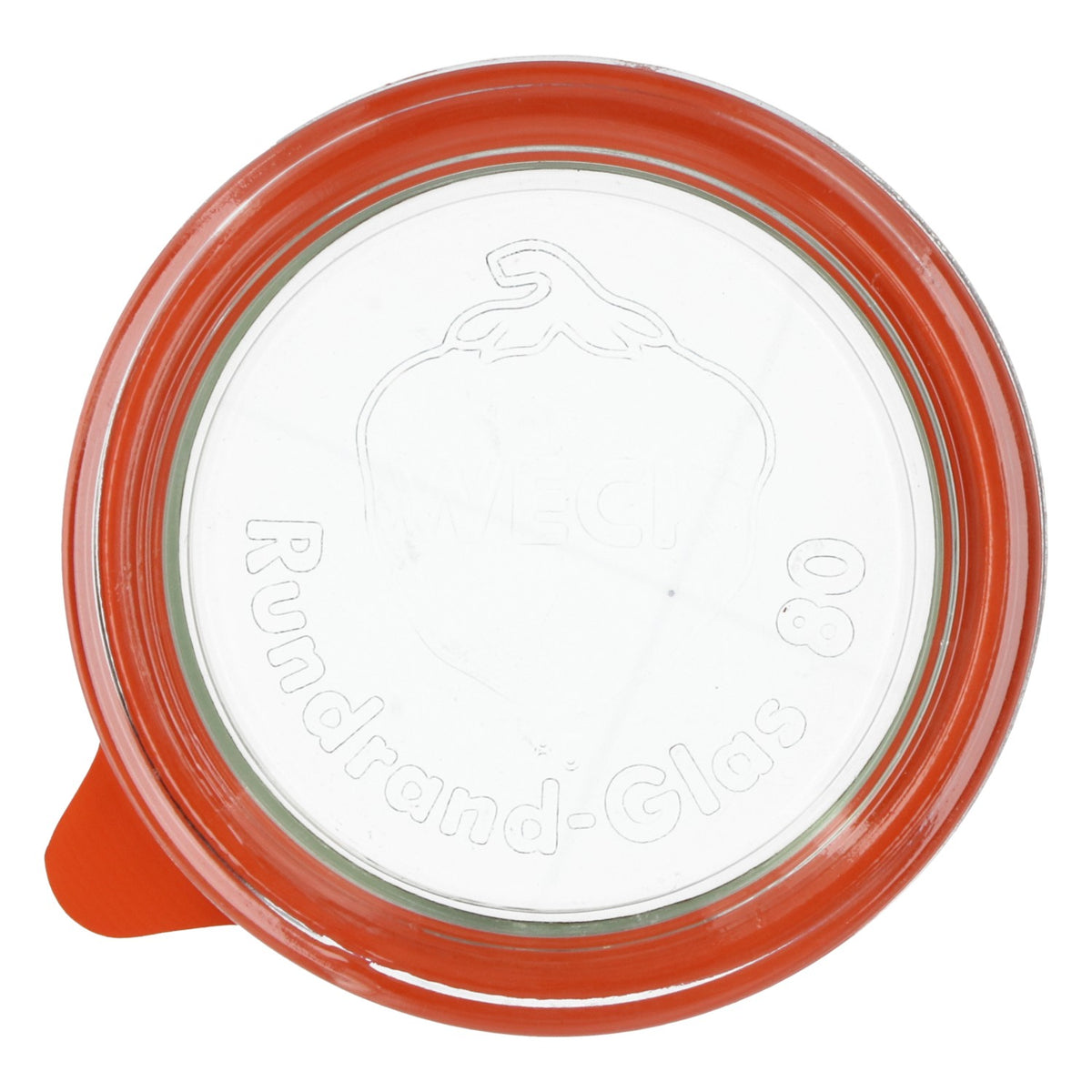 Weck Gläserdeckel mit Gummi 9cm Durchmesser Rundrand 80 – Ansicht 3