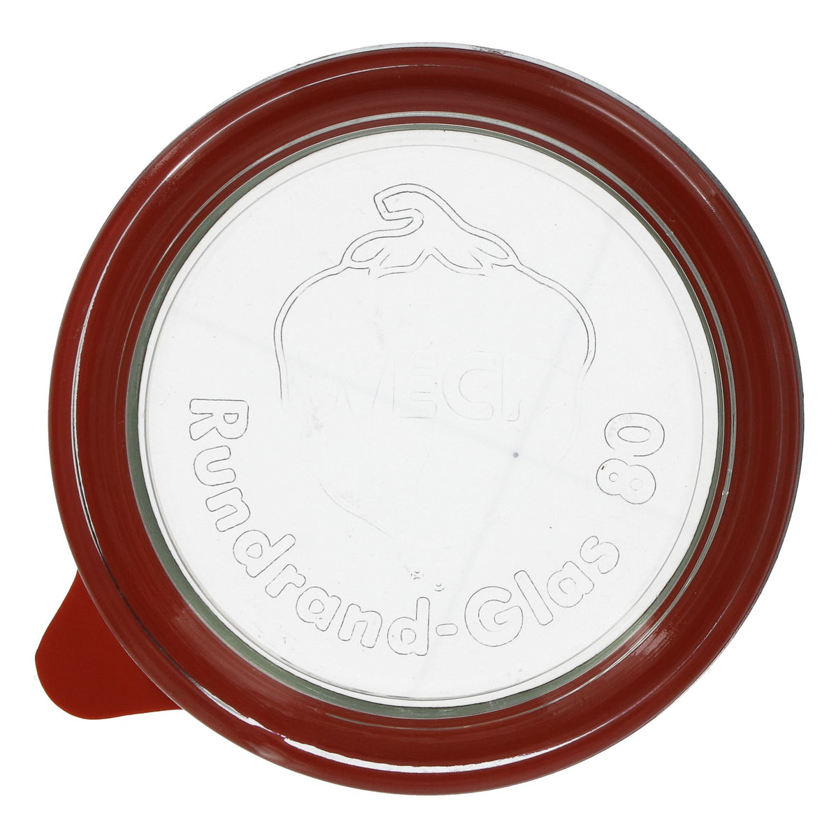 Weck Gläserdeckel mit Gummi 9cm Durchmesser Rundrand 80 – Ansicht 4