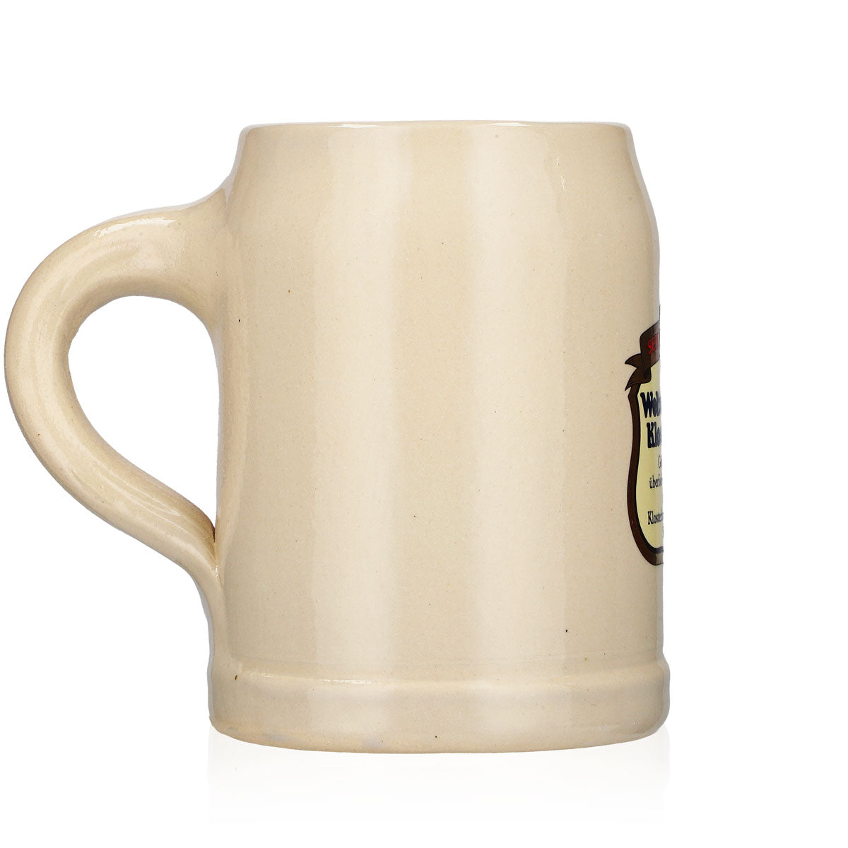 Weltenburger Kloster Glas 0,3l Tonkrug Steingut Bier Humpen Seidel Brauerei – Ansicht 3
