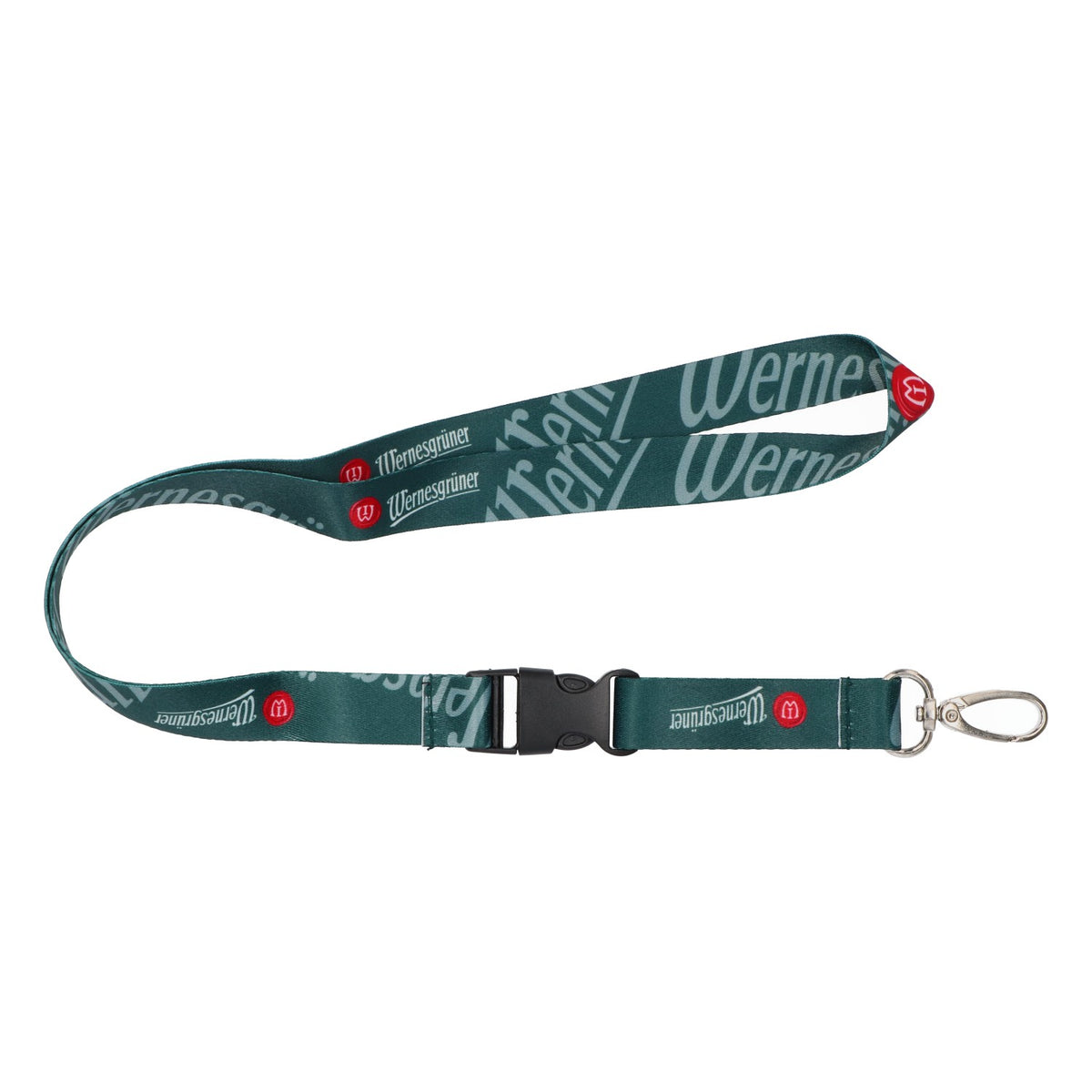 Wernesgrüner Bier Schlüsselband Bier Schlüsselband Lanyard 53cm dunk – Ansicht 2