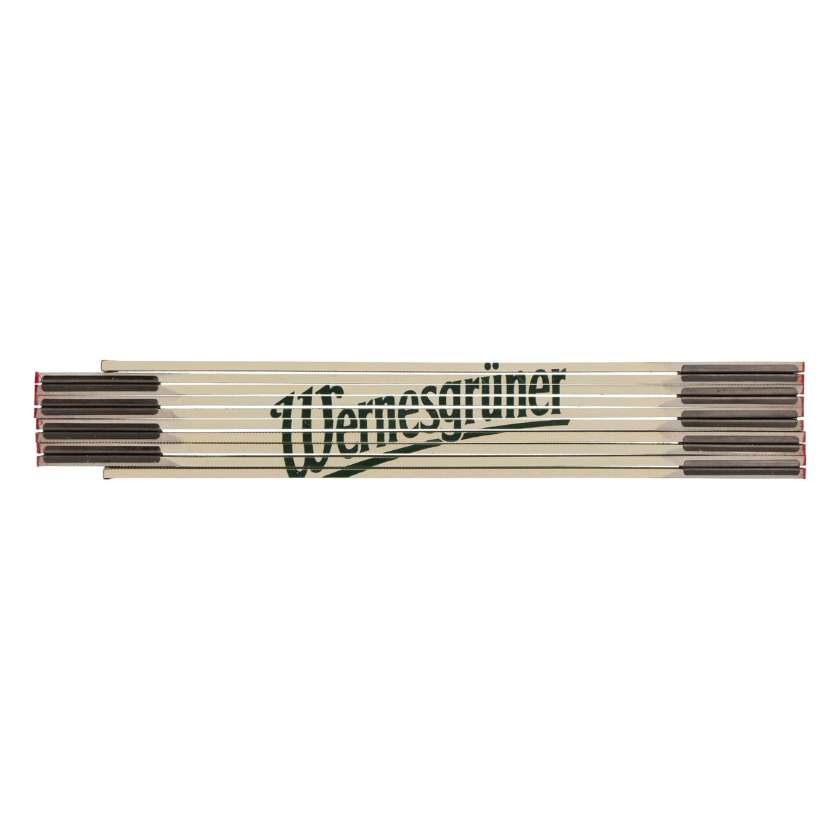 Wernesgrüner Bier Zollstock 2m Meterstab Holz weiß Handwerker Geschenk – Ansicht 2