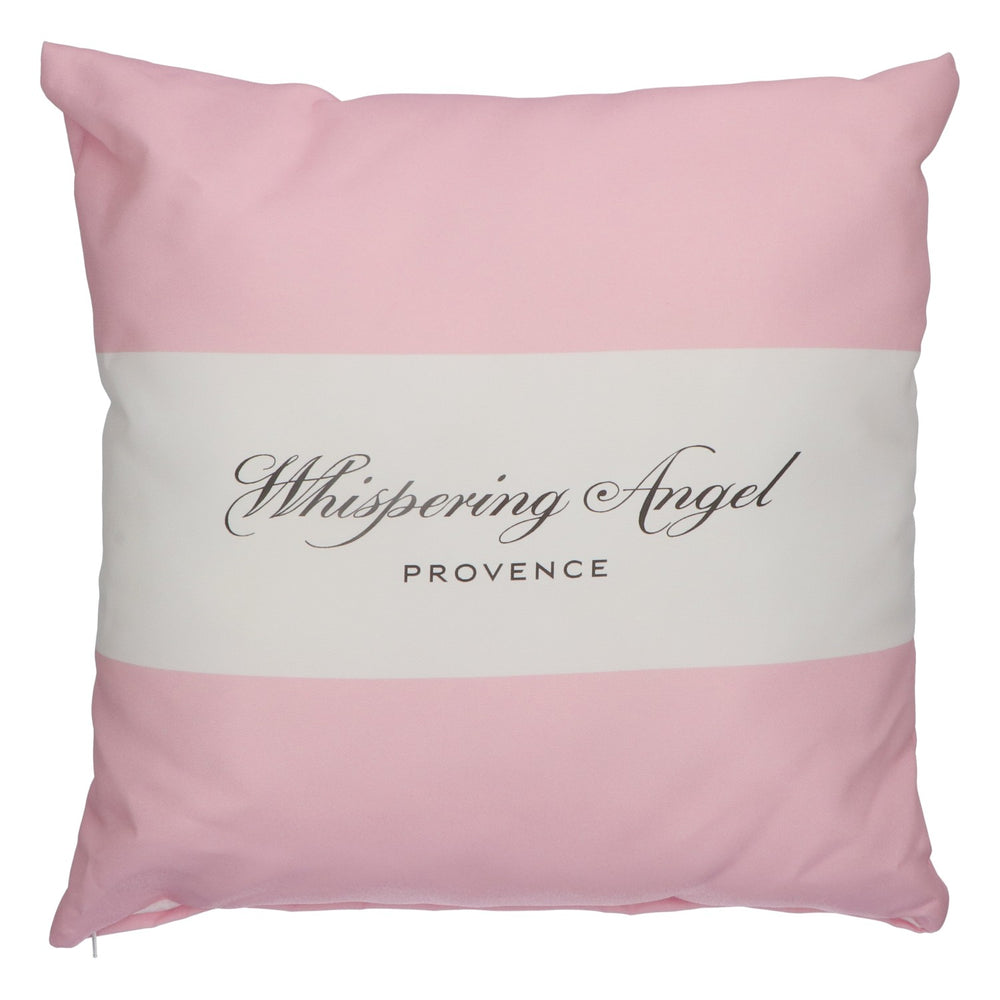 Whispering Angel Wein Kissen Loungekissen Sofakissen 40x40 cm rosa/weiß
