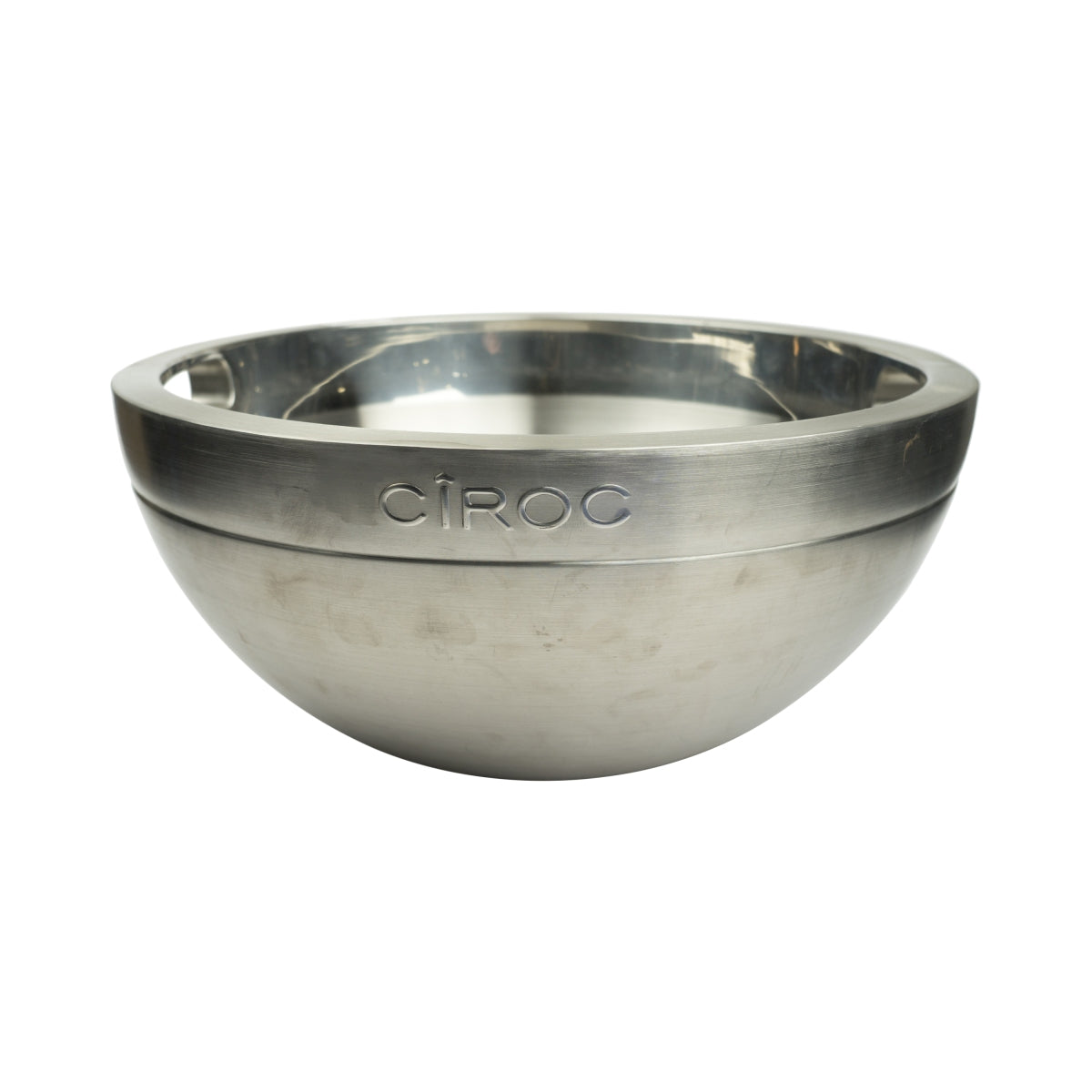 XXL Ciroc Vodka Kühler Blau Eis Box Bucket Bar Flaschen Metall Rund Silber blau Bottle Ice – Ansicht 2