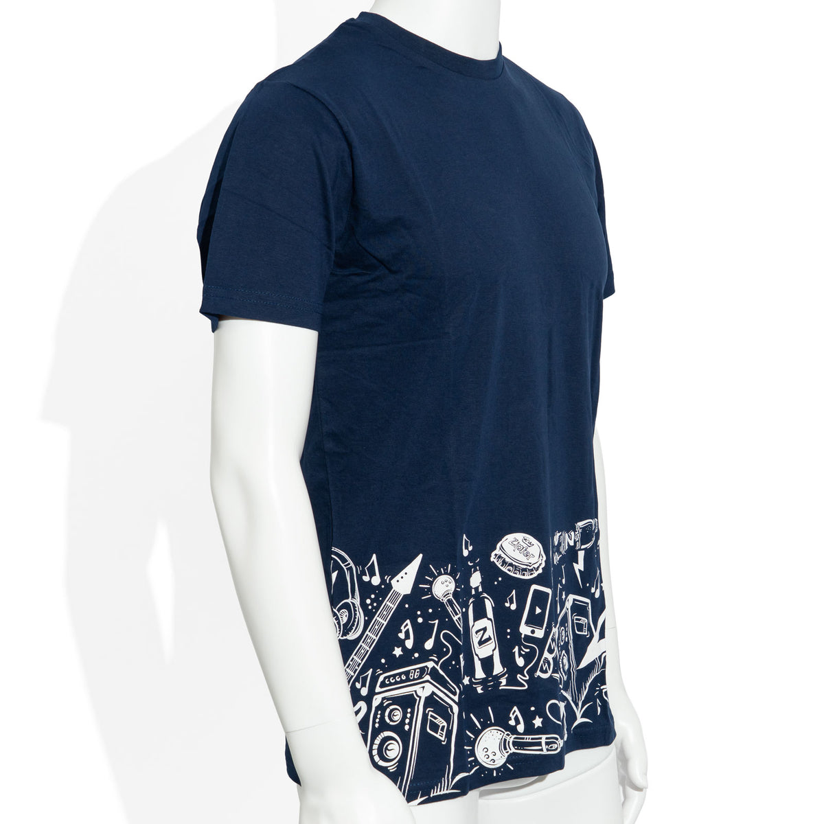 Zipfer Bier Glas Gr,M Herren blau Baumwolle T-Shirt Gr.M – Ansicht 2