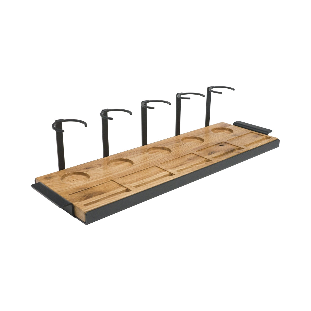 1 Aberlour Whiskey Glorifier Groß 5xGläserhalter + 5xRezepte Schwarz/Braun Holz/Metall neu – Ansicht 2