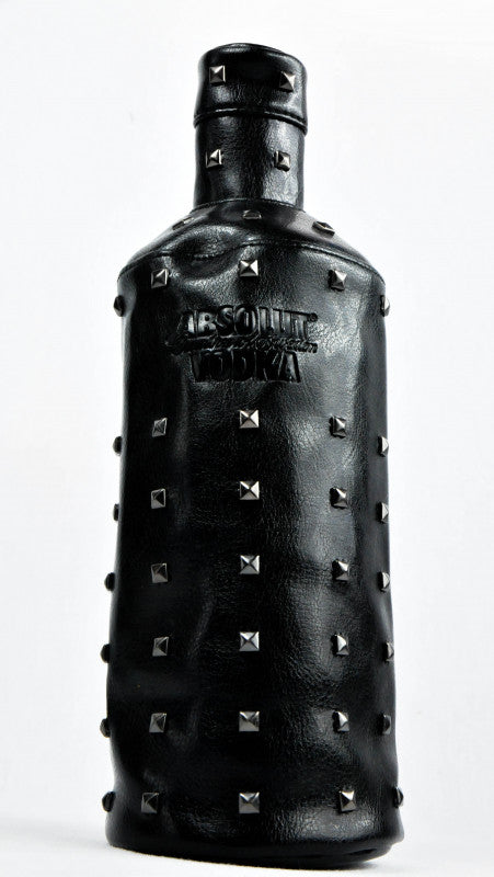 1 Absolut Vodka Verpackung Flasche, Leder Masquerade Rock Geschenkverpackung neu