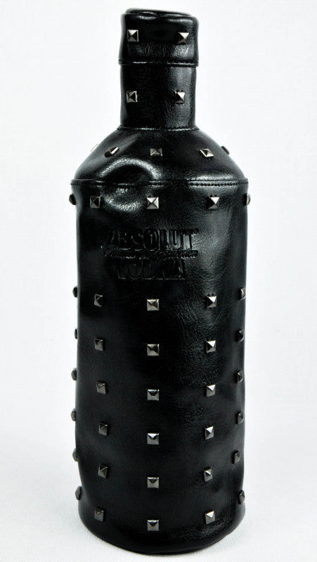 1 Absolut Vodka Verpackung Flasche, Leder Masquerade Rock Geschenkverpackung neu – Ansicht 2