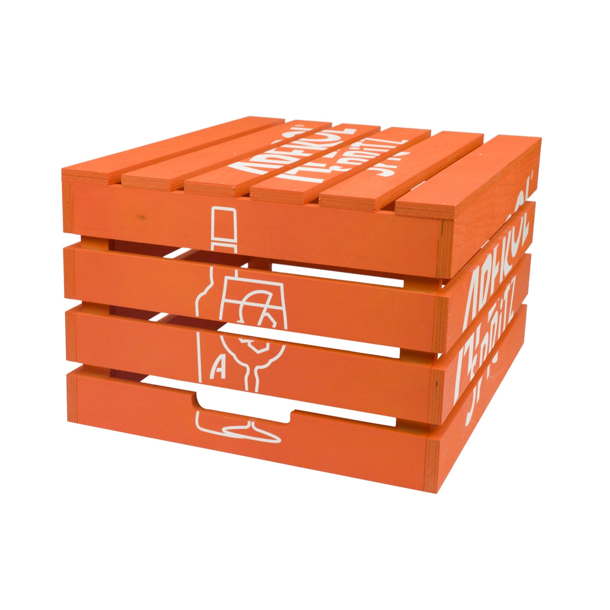1 Aperol Spritz Likör Holzkiste Tisch 45x37x25 cm Orange "Aperol" neu – Ansicht 6
