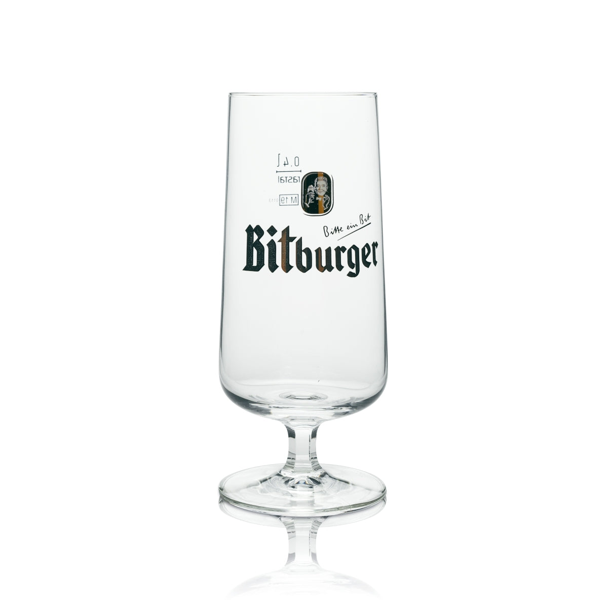 1 Bitburger Bier Glas 0,4l Pokal neu