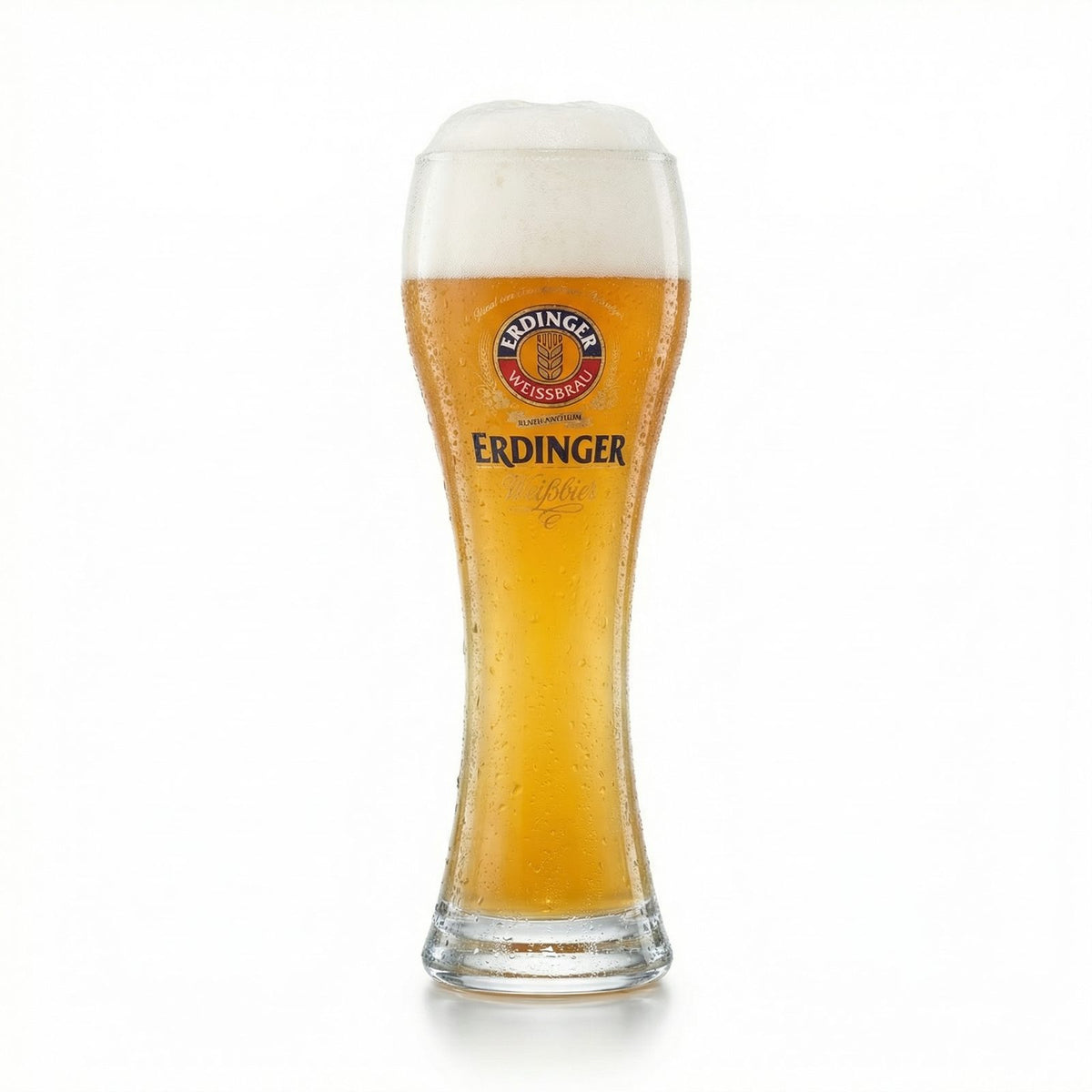 1 Erdinger Weißbräu Bier 0,5l Weißbierglas "Standart" Sahm neu