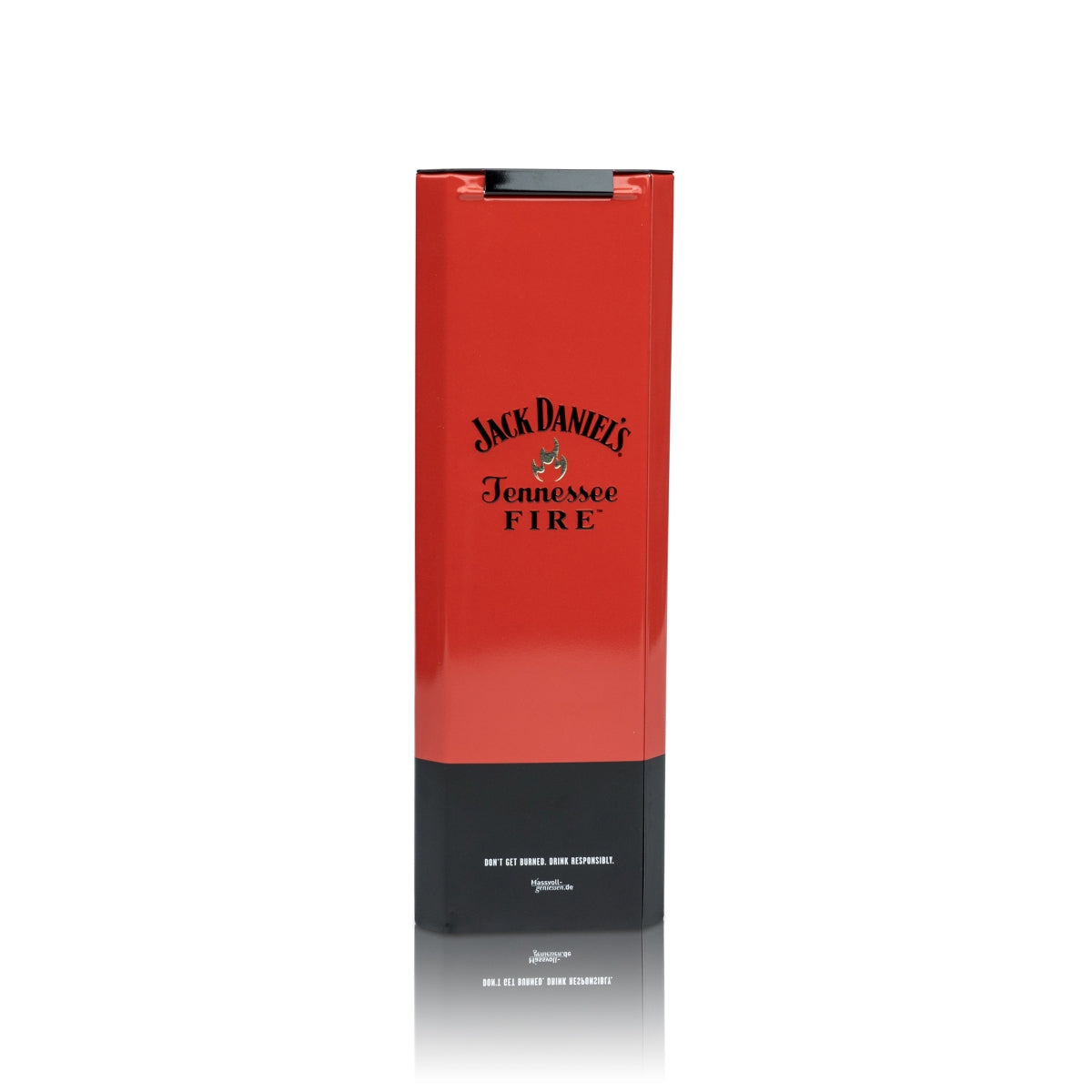 1 Jack Daniels Whiskey Metalldose Fire Tin-Box Rot Blech neu – Ansicht 3