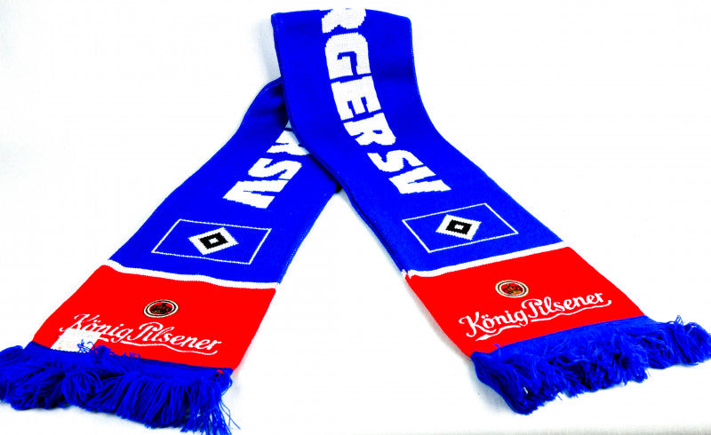 1 König Pilsener Bier Schal offizieller Woll- HSV-Fanschal rote Logo neu