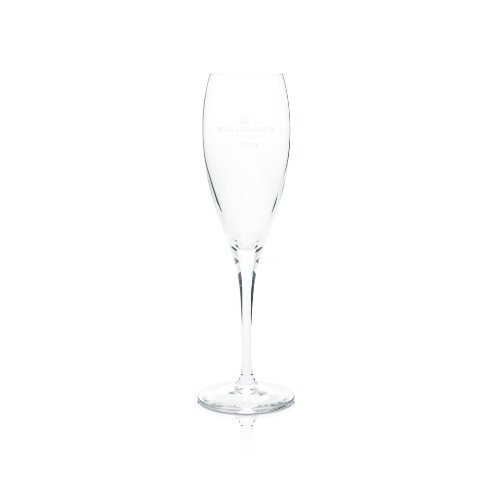 1 Moet Chandon Champagner Glas Flöte mit Schleife 0,1 l neu