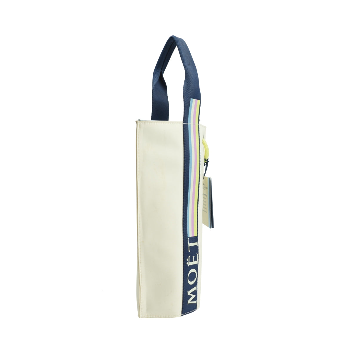 1 Moet Chandon Champagner Kühltasche Beige/Buntes Logo mit Tragegriff neu – Ansicht 3