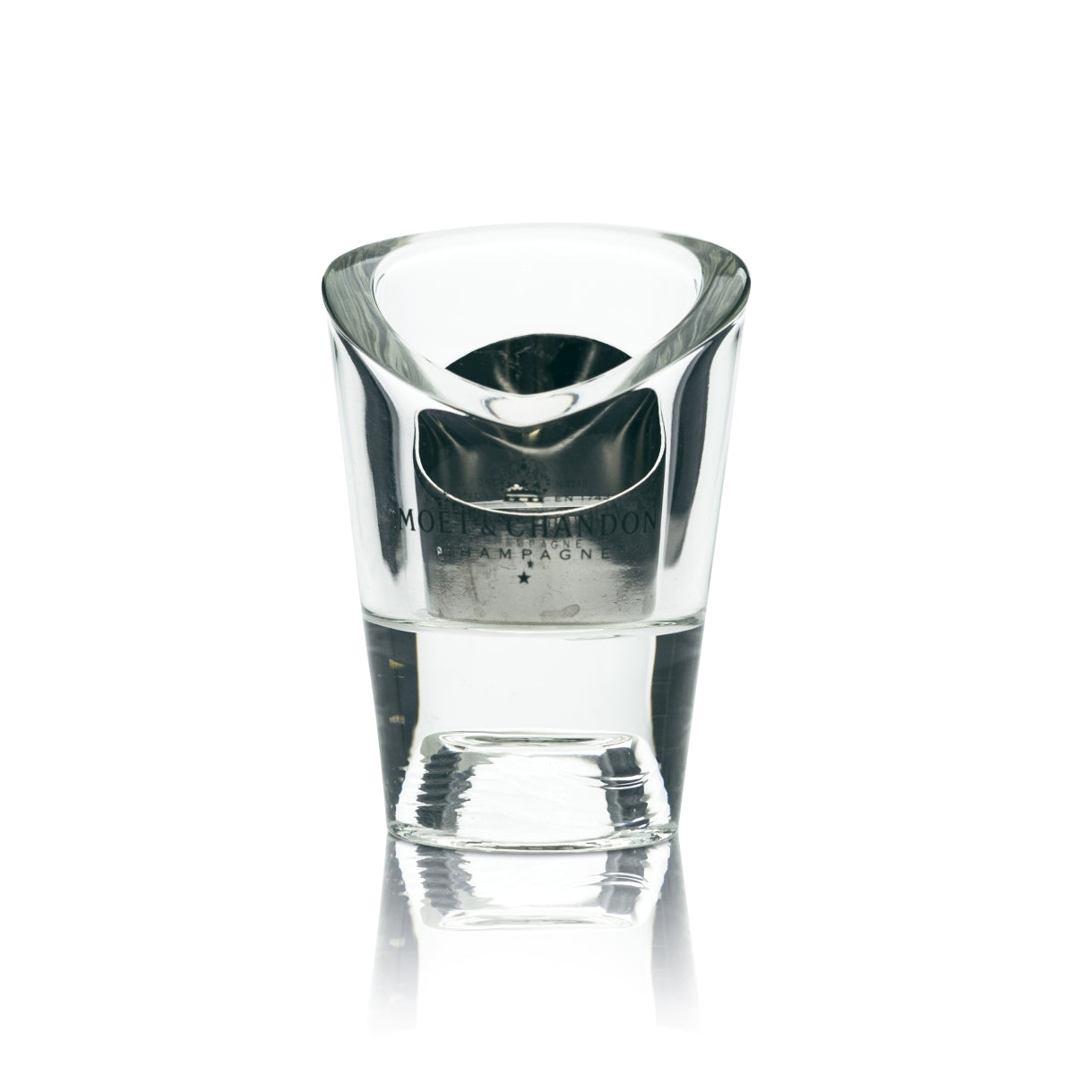 1 Moet Chandon Champagner Teelicht Glas mit Kerze neu