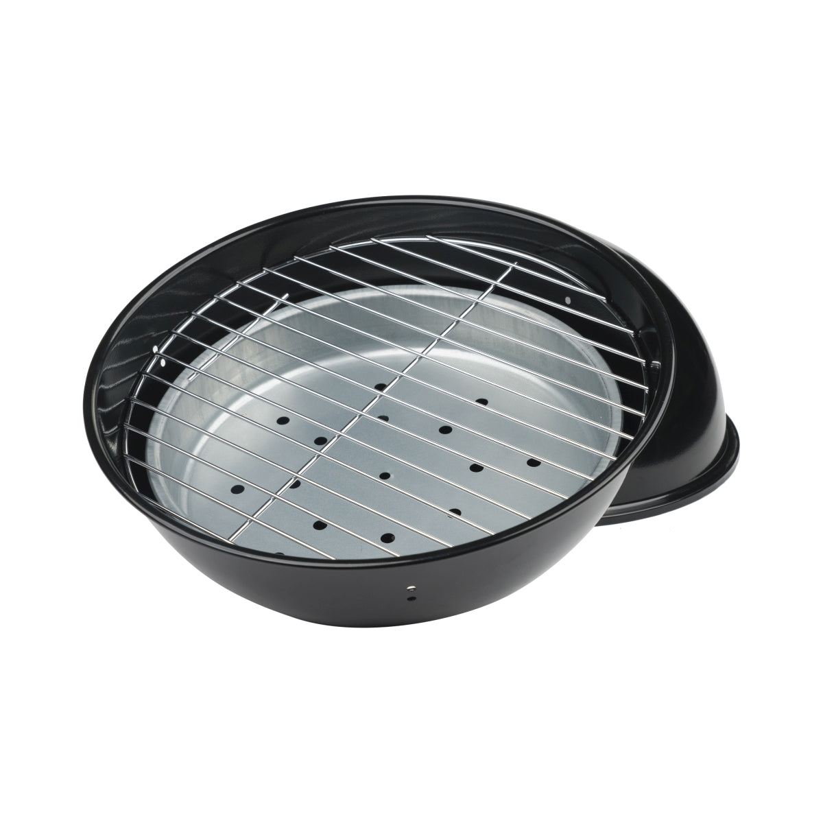 1 No Name Outdoor Grill Mini-Kugelgrill "Cookout" ca 31cm Durchmesser Schwarz inkl. Zubehör neu – Ansicht 3