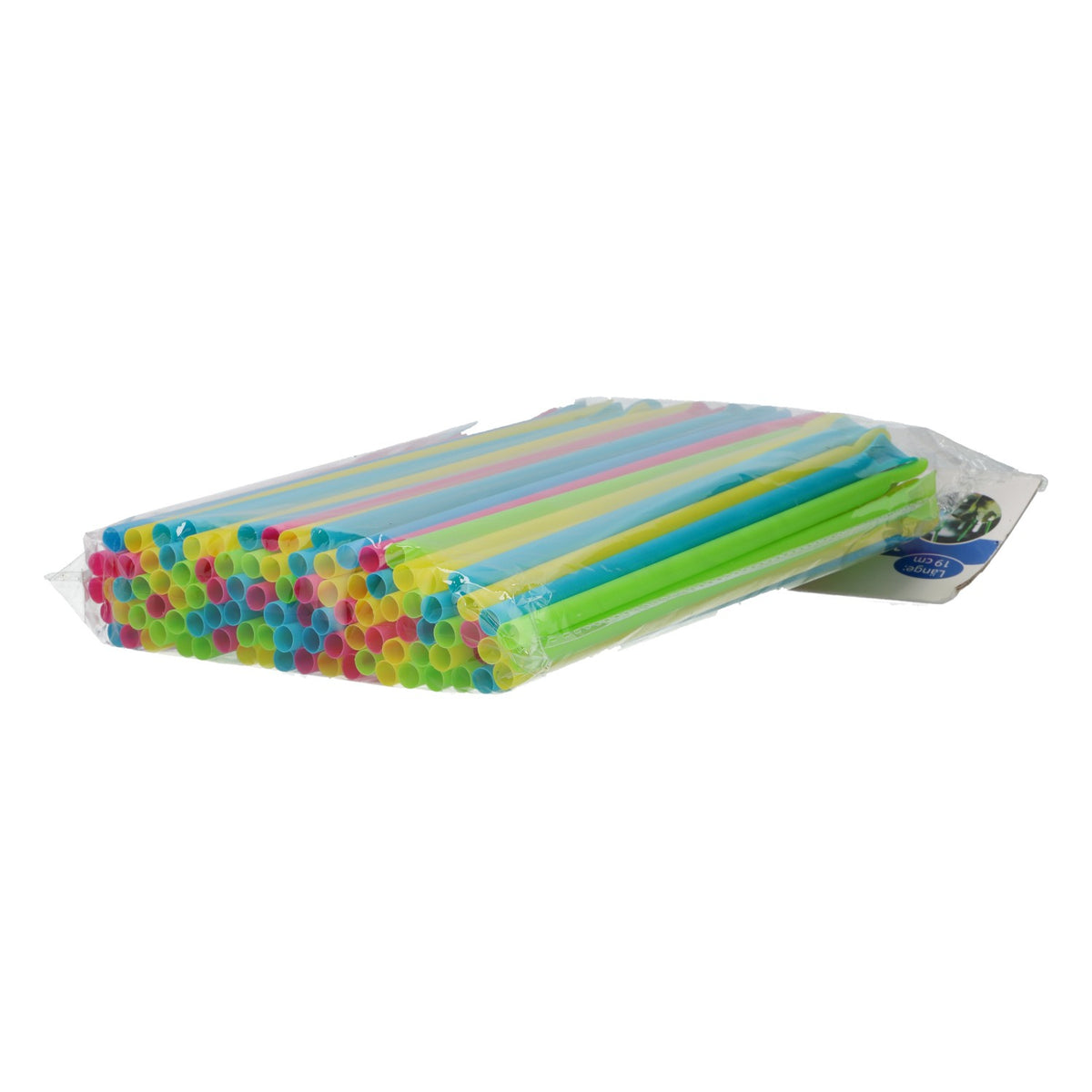 100 bunte Trinkhalme Strohhalme Löffel Kunststoff 0,5x19cm Party Cocktail Eis – Ansicht 2