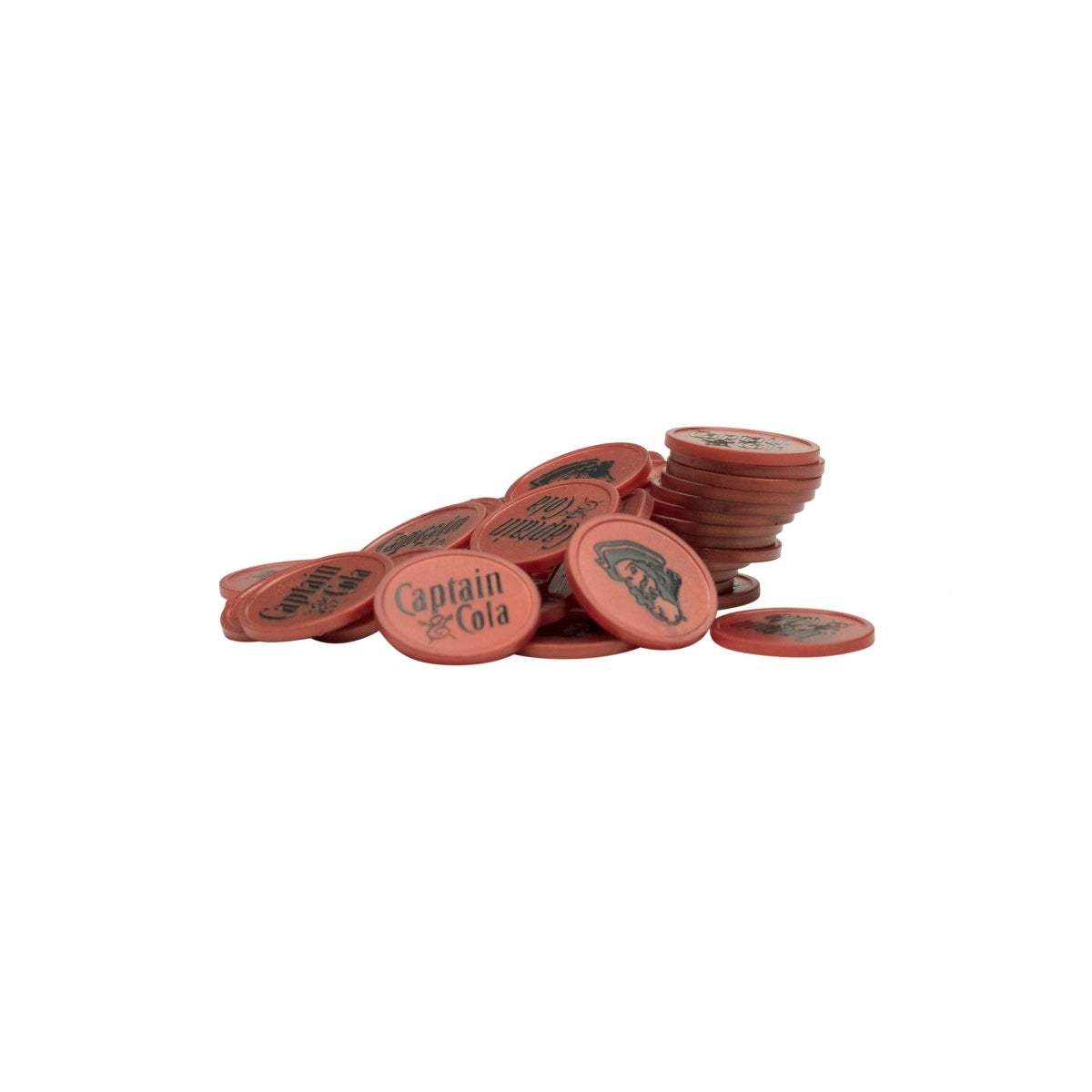 1000x Captain Morgan Rum Chips Captain Cola rot