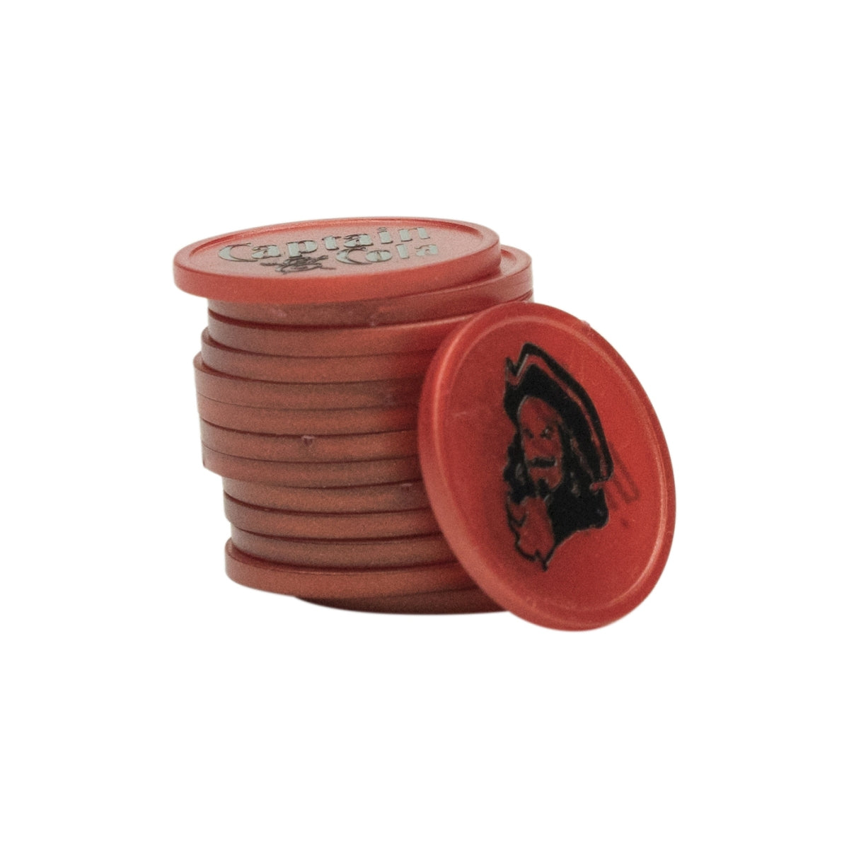 1000x Captain Morgan Rum Chips Captain Cola rot – Ansicht 2